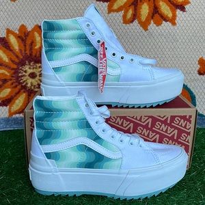 mint vans high tops